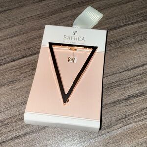 BACHCA Paris Rose Gold Tone Triangle Barrette NEW